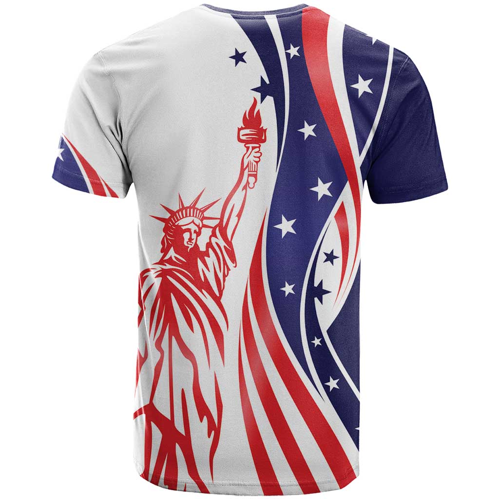 Fourth Of July USA T-Shirt American Dream - Statue Of Liberty Graphic Tee