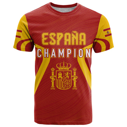 Personalised Spain Football T-Shirt World Cup Campeona La Roja Graphic Tee