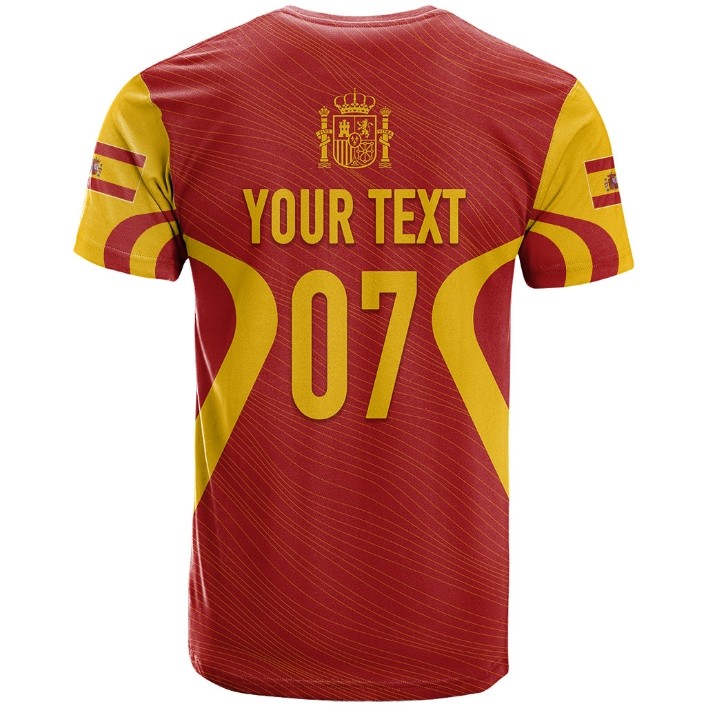 Personalised Spain Football T-Shirt World Cup Campeona La Roja Graphic Tee