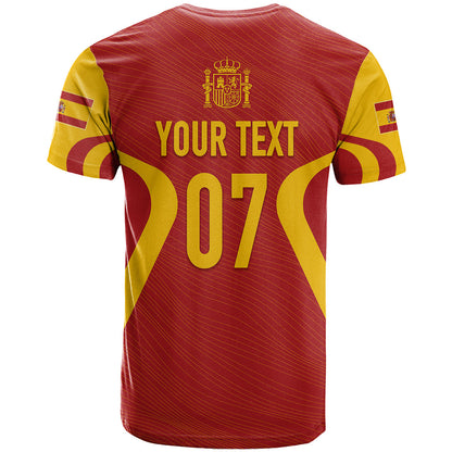 Personalised Spain Football T-Shirt World Cup Campeona La Roja Graphic Tee