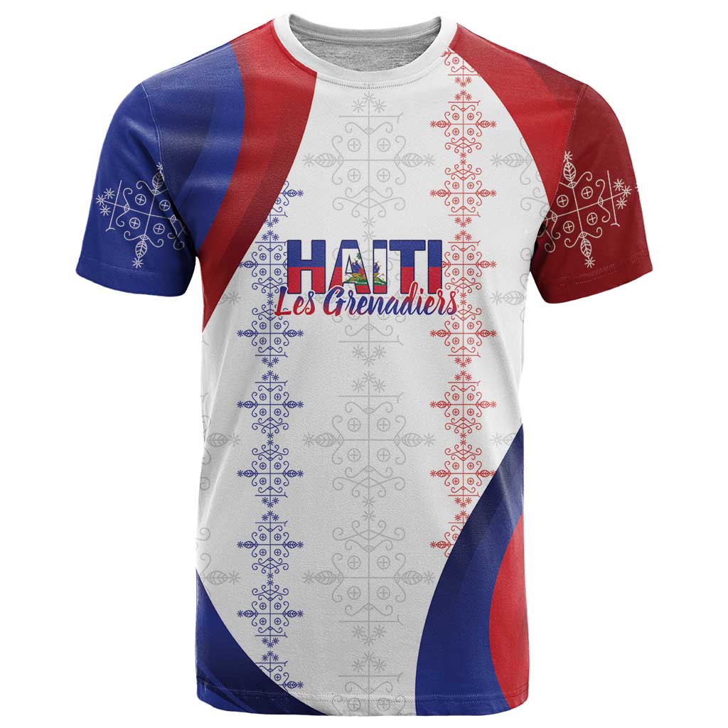 Haiti Football Les Grenadiers Personalized T-Shirt Voodoo Veve Papa Legba Graphic Tee