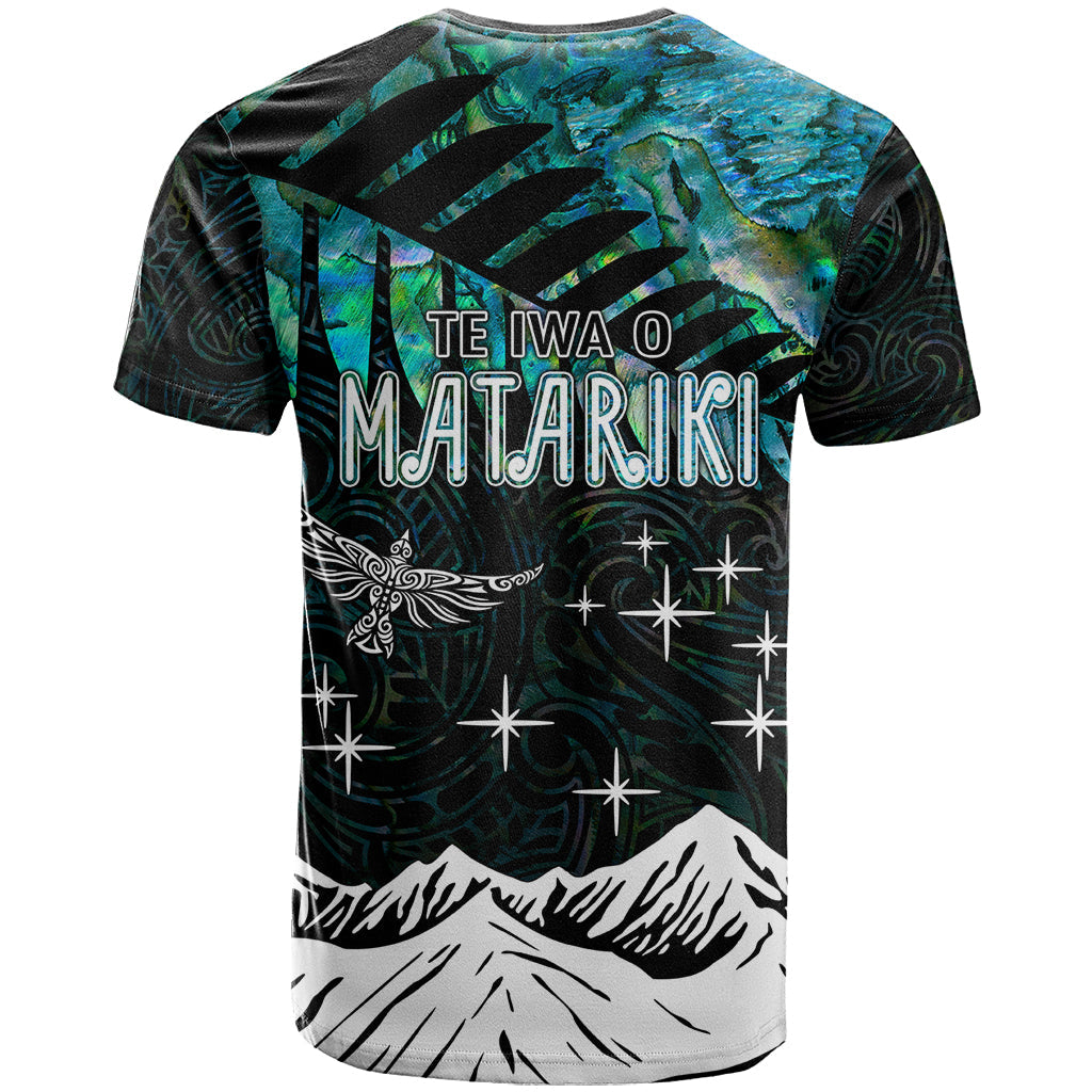Personalised Maori New Year T-Shirt Matariki Mix Paua Shell Graphic Tee