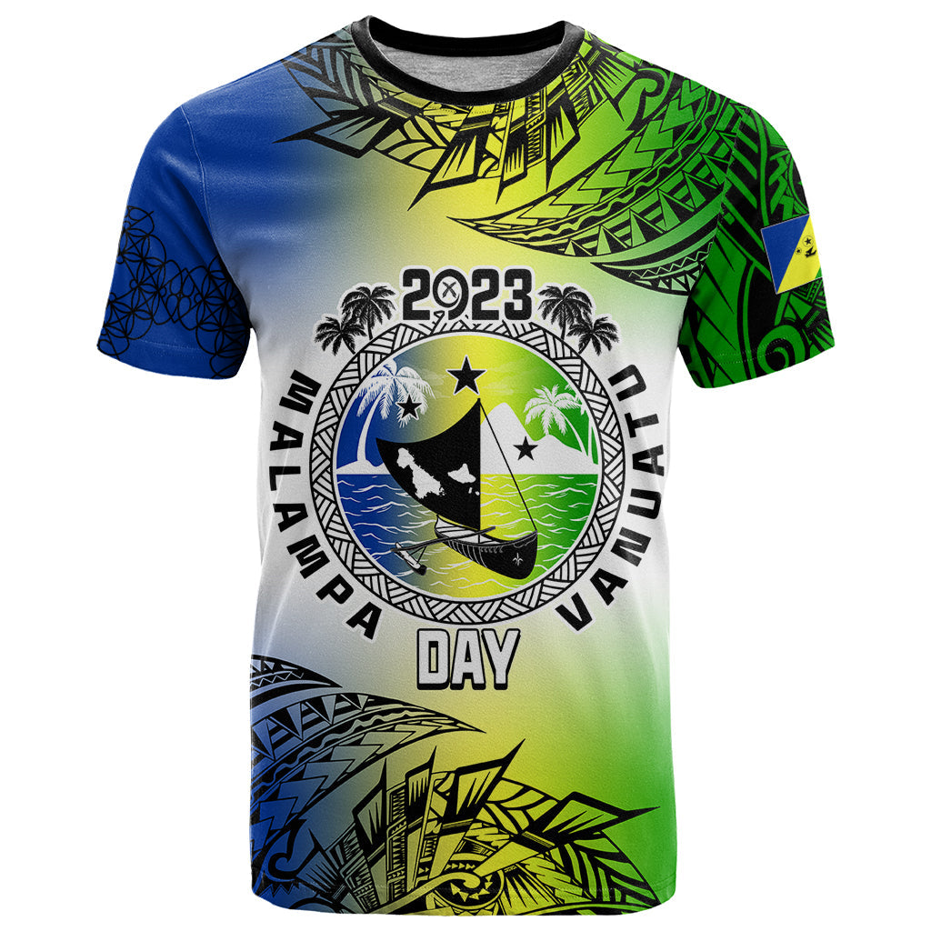 Personalised Malampa Day T-Shirt Malampa Emblem Gradient Style Graphic Tee
