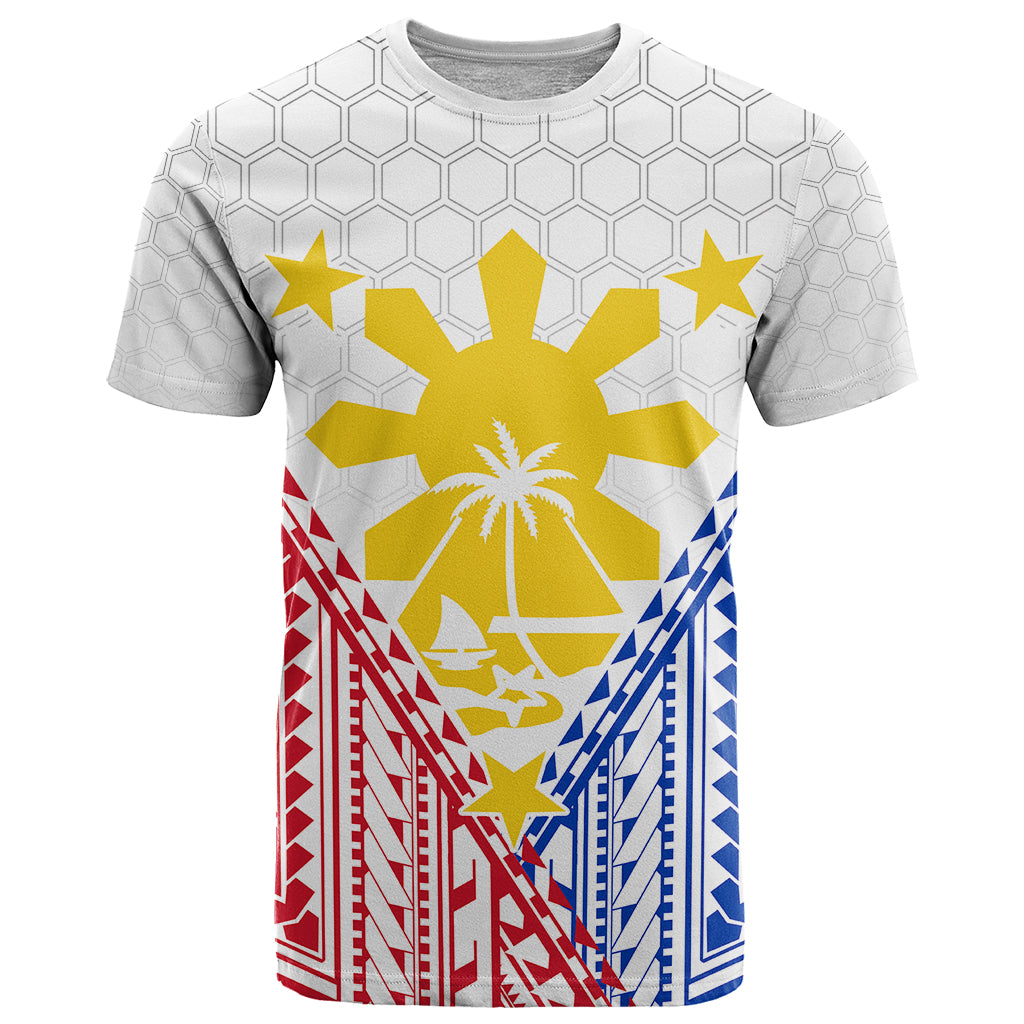 Personalised Philippines Mix Guam T-Shirt Filipino Flag Style Graphic Tee
