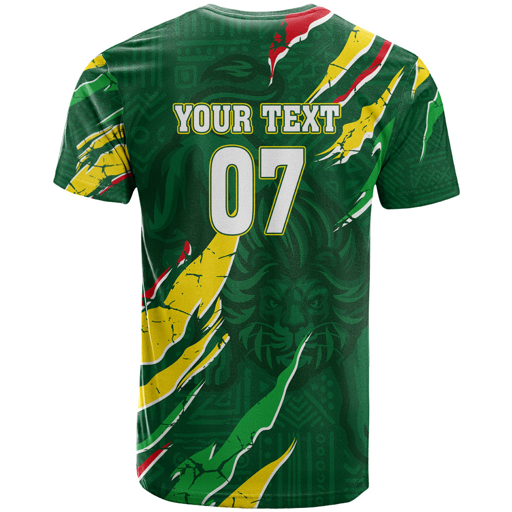Custom Senegal Football T-Shirt Nations Cup 2024 Tranga Lions Graphic Tee