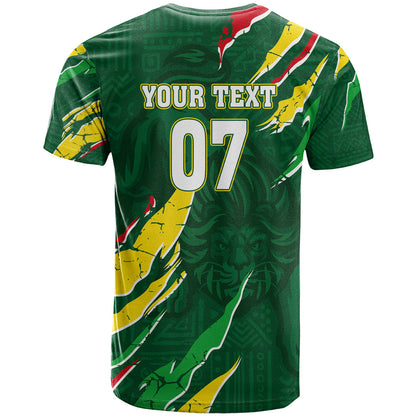 Custom Senegal Football T-Shirt Nations Cup 2024 Tranga Lions Graphic Tee