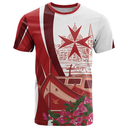 Inhobbok Malta Personalized T-Shirt Valetta Scenery Graphic Tee
