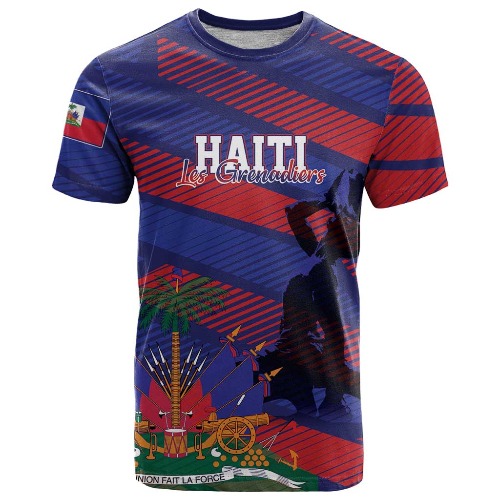 Haiti Football Personalized Les Grenadiers T-Shirt Echoes of History Graphic Tee
