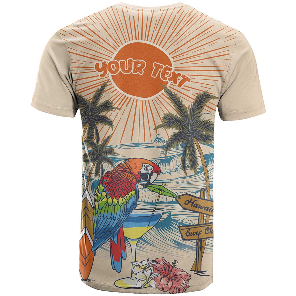 Personalized Christmas In July - Hawaii Retro T-Shirt Lost In Parrot-dise Graphic Tee