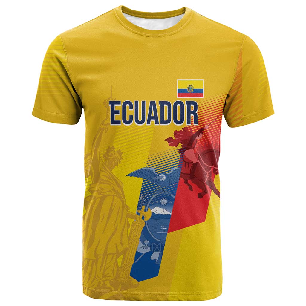 Ecuador Football Custom WC2026 T-Shirt Historical Symbols Graphic Tee
