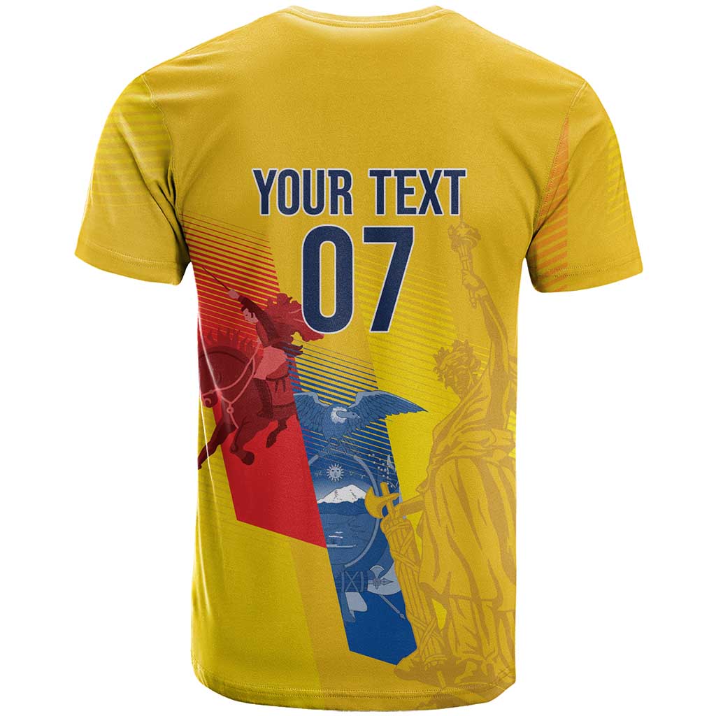 Ecuador Football Custom WC2026 T-Shirt Historical Symbols Graphic Tee