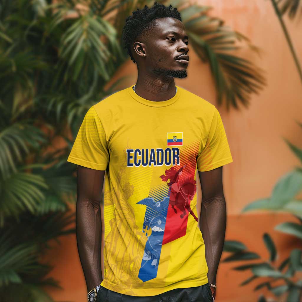 Ecuador Football Custom WC2026 T-Shirt Historical Symbols Graphic Tee