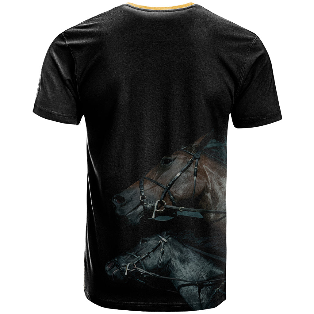 Kentucky Horse Racing T-Shirt Luxury Black And Gold Graphic Tee
