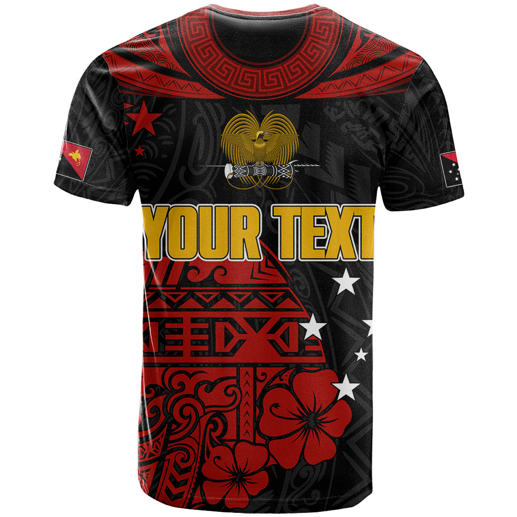 Personalised PNG Kumuls Rugby T-Shirt Motuan Mix Patterns Graphic Tee