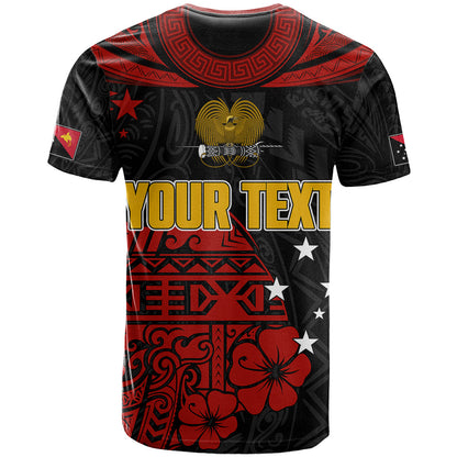 Personalised PNG Kumuls Rugby T-Shirt Motuan Mix Patterns Graphic Tee