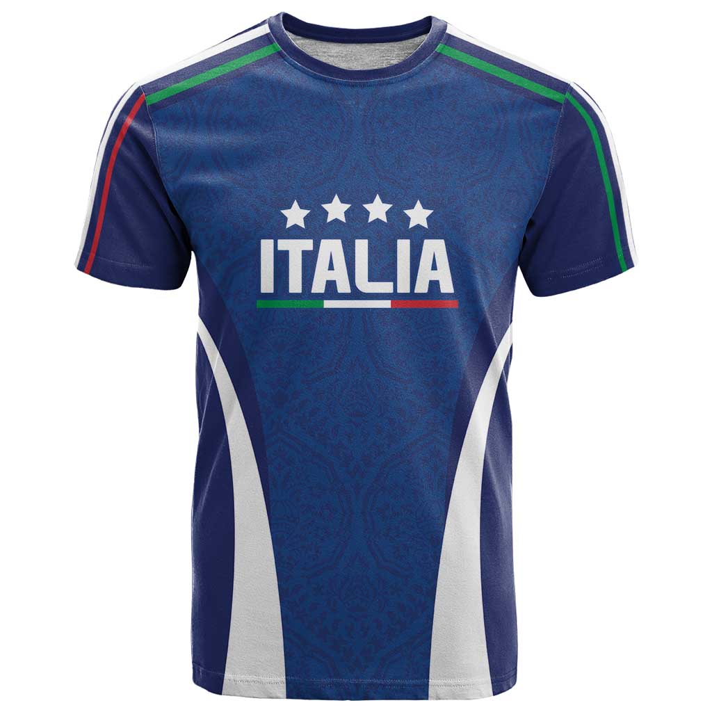 Italy Football 2024 Custom T-Shirt Gli Azzurri - Renaissance Inspired Graphic Tee
