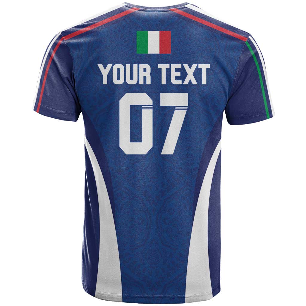 Italy Football 2024 Custom T-Shirt Gli Azzurri - Renaissance Inspired Graphic Tee