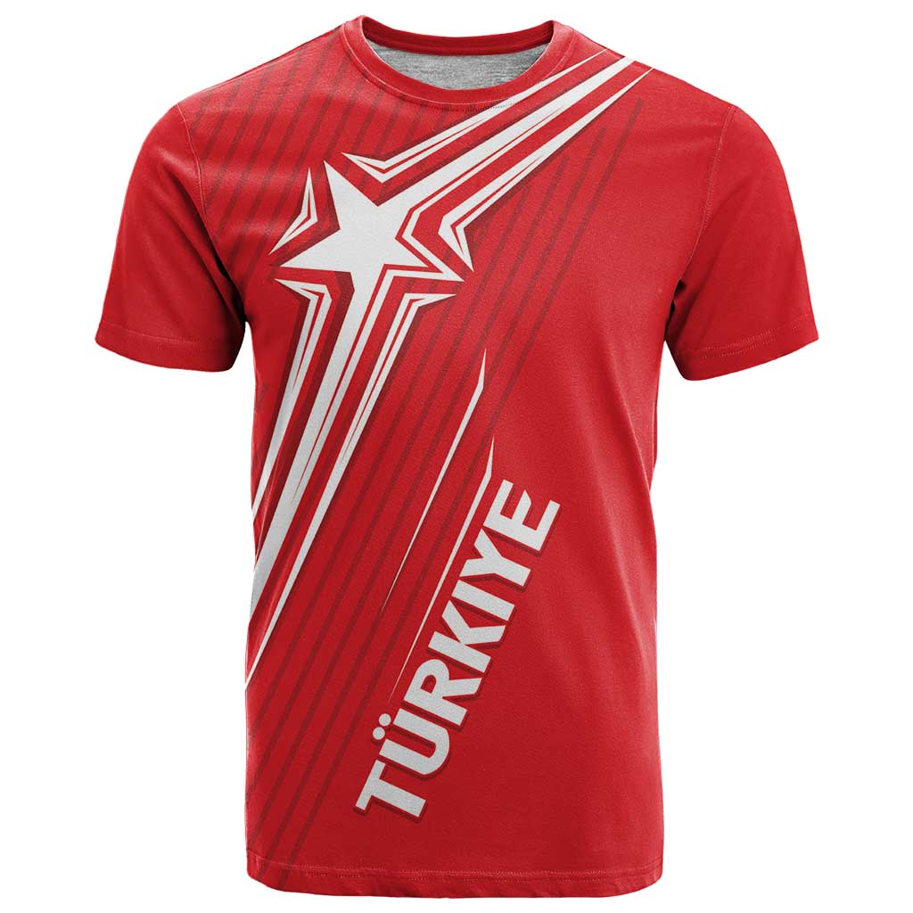Turkiye Football 2024 Custom T-Shirt Crescent-Stars Basic Style Graphic Tee