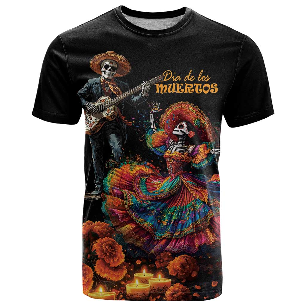 Mexico Dia de los Muertos T-Shirt La Calavera Catrina Graphic Tee