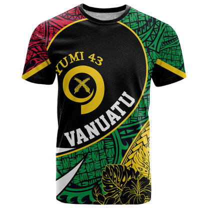 Personalised Vanuatu T-Shirt Independence Day Yumi 43 Graphic Tee