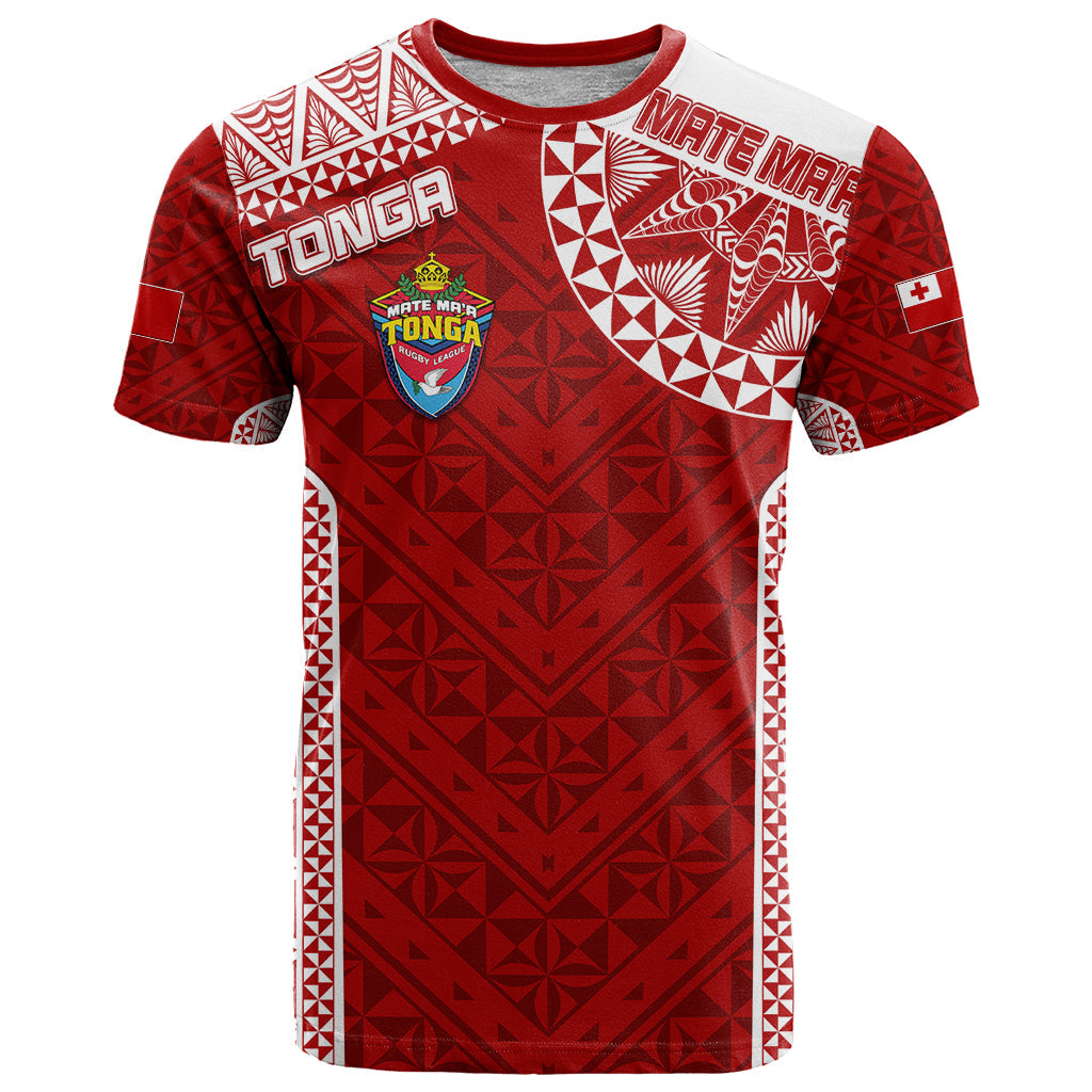 Personalised Tonga Rugby T-Shirt Mate Ma'a Tonga Champions Graphic Tee