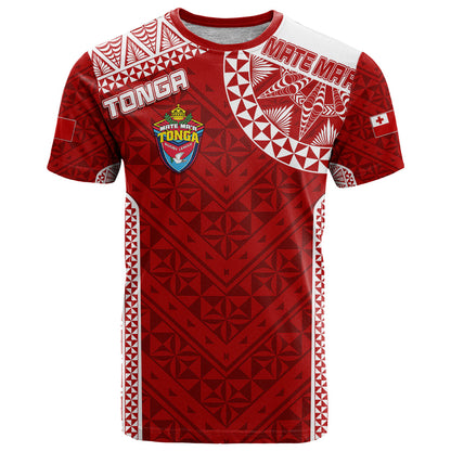 Personalised Tonga Rugby T-Shirt Mate Ma'a Tonga Champions Graphic Tee