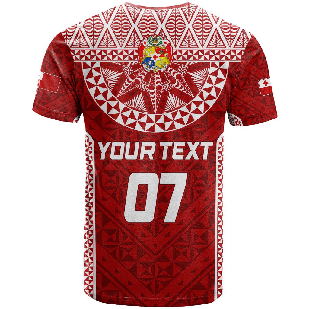 Personalised Tonga Rugby T-Shirt Ikale Tahi Champions World Cup Graphic Tee