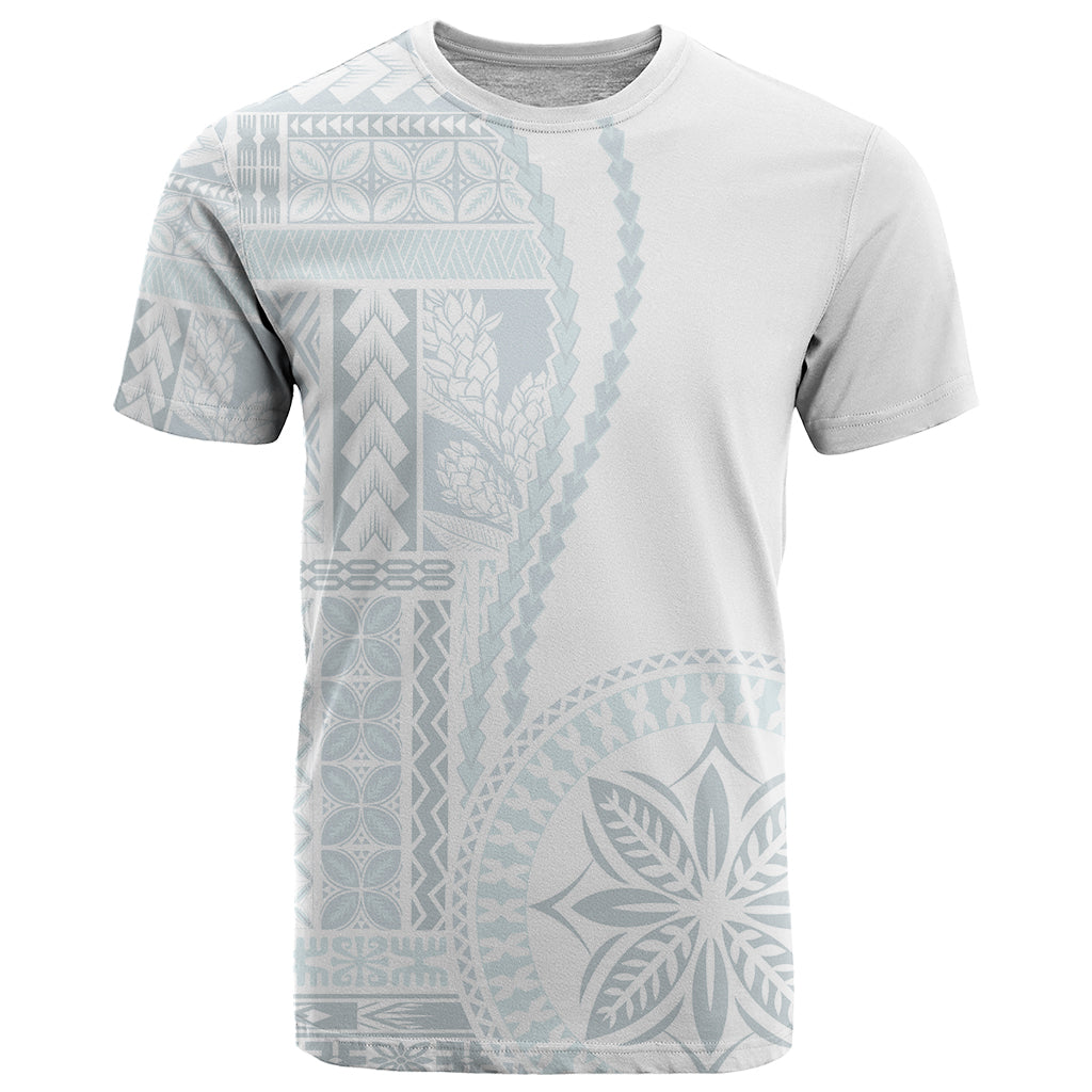 Samoa White Sunday T-Shirt Classic Siapo Style Graphic Tee