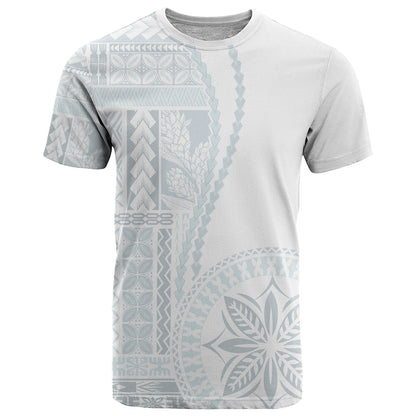 Samoa White Sunday T-Shirt Classic Siapo Style Graphic Tee