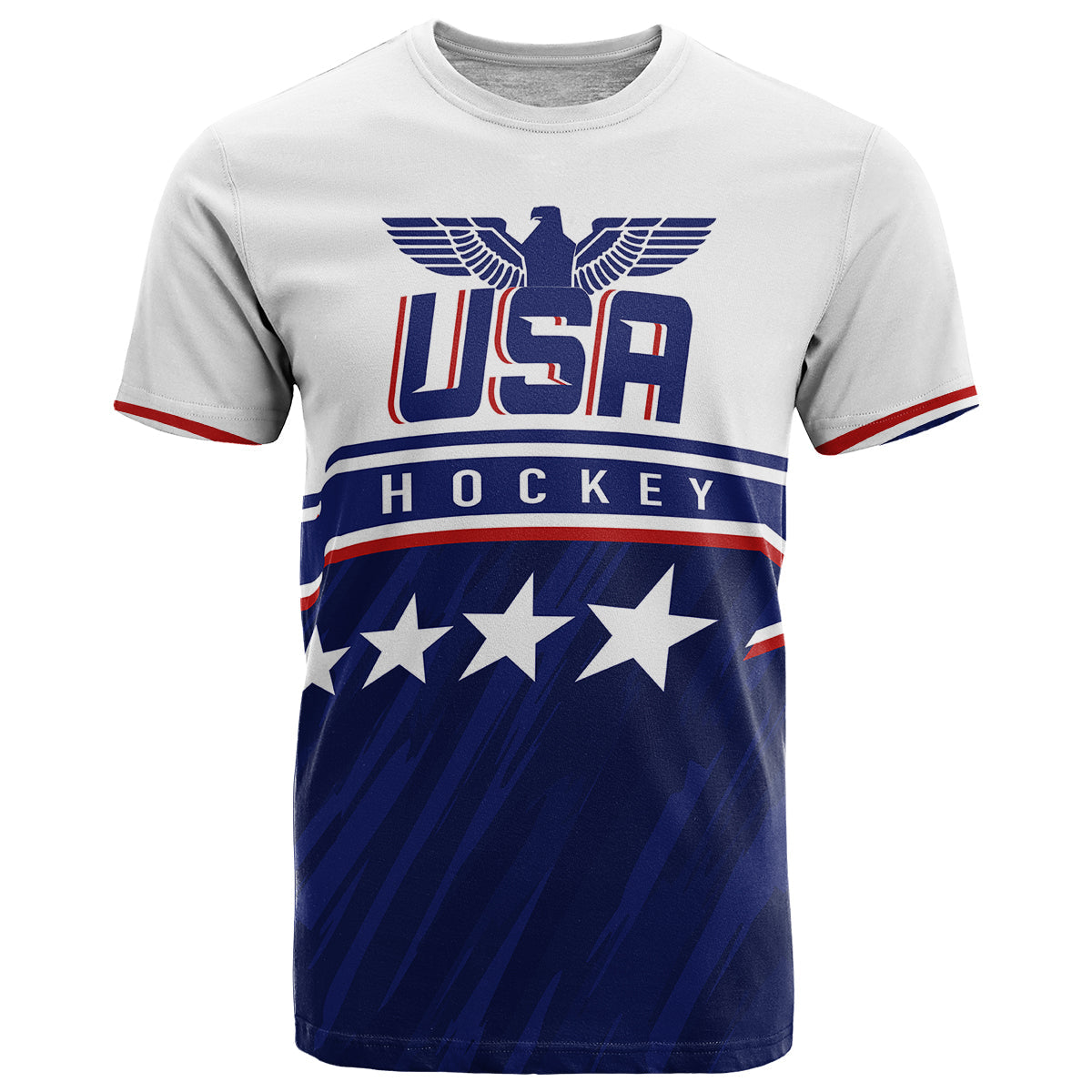 USA Ice Hockey Championship Star Eagle T-Shirt Graphic Tee