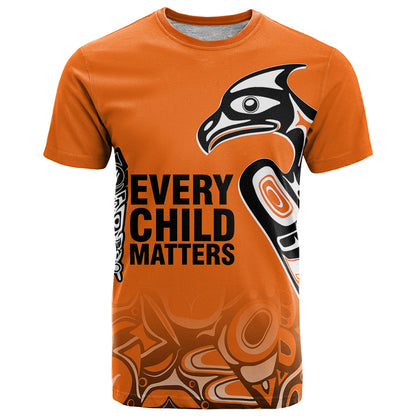 Canada Indigenous T-Shirt Aboriginal Bird Art - Every Child Matters Graphic Tee