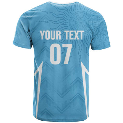 Uruguay Football 2024 Custom T-Shirt Los Charruas Sol de Mayo Ornamental Style Graphic Tee