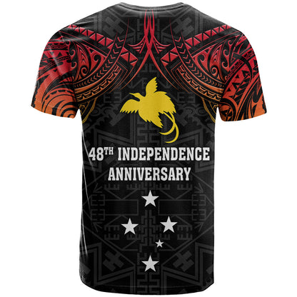 Papua New Guinea T-Shirt 48th Independence Anniversary Gradient Graphic Tee