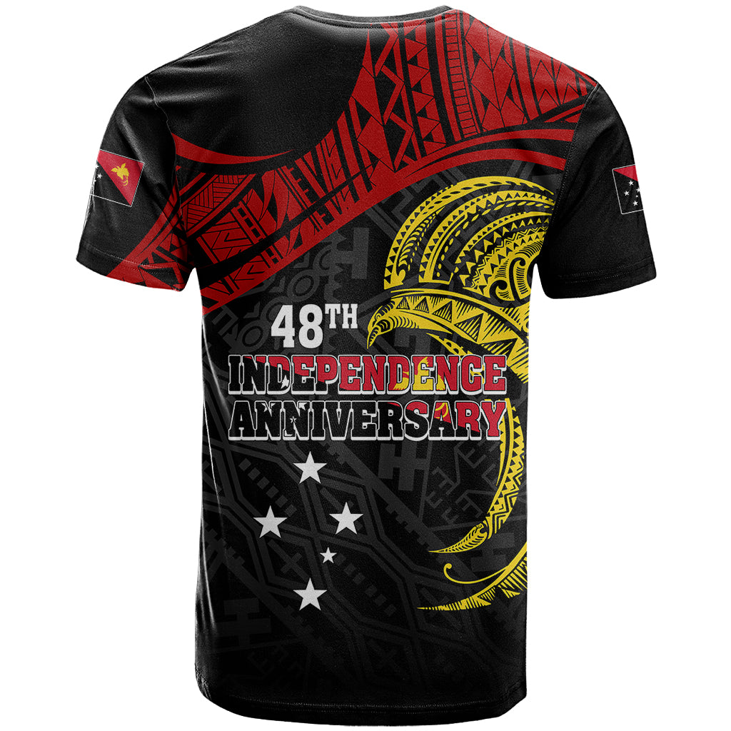 Papua New Guinea T-Shirt 48th Independence Anniversary Bird-of-Paradise Tribal Art Graphic Tee