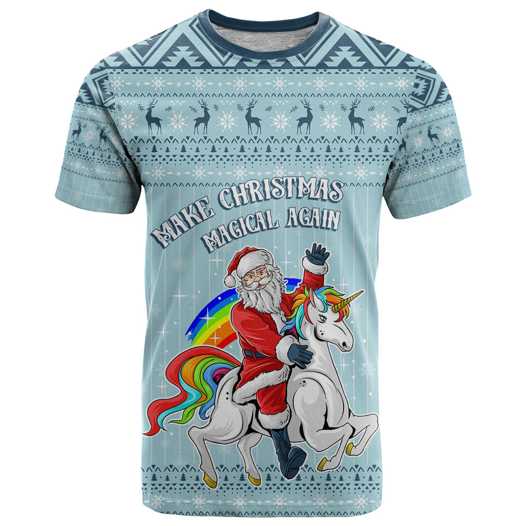Unicorn - Make Christmas Magical Again T-Shirt Graphic Tee