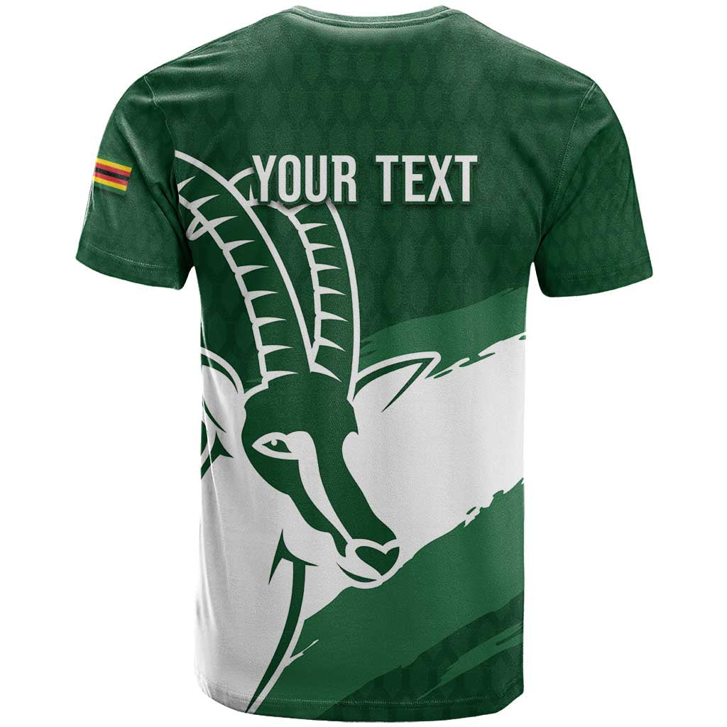 Zimbabwe Rugby Personalized Grunge T-Shirt GO Sables Graphic Tee