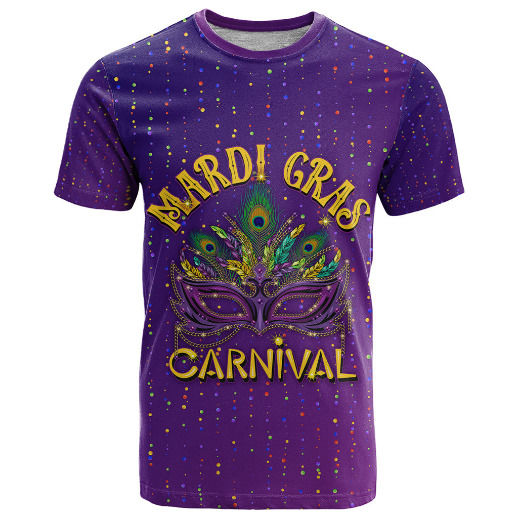 Mardi Gras Festive Confetti T-Shirt Graphic Tee