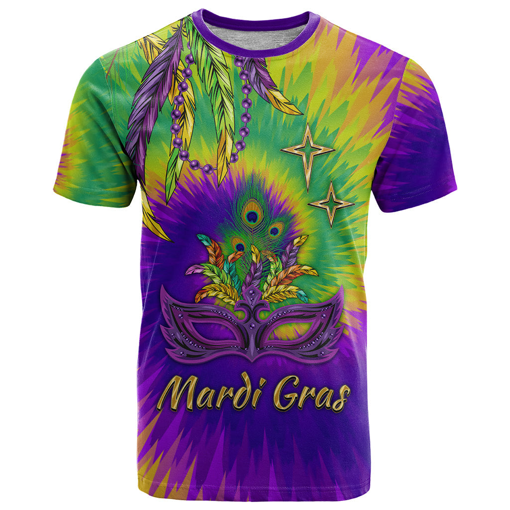 Mardi Gras T-Shirt Tie-dye Style - King Graphic Tee