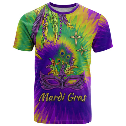 Mardi Gras T-Shirt Tie-dye Style - King Graphic Tee