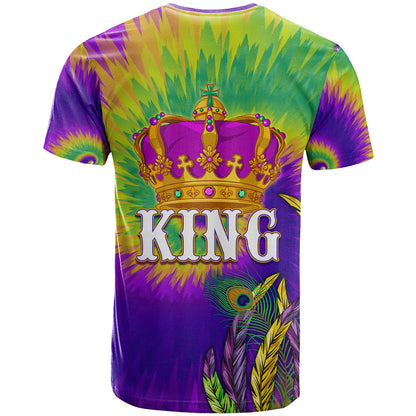 Mardi Gras T-Shirt Tie-dye Style - King Graphic Tee