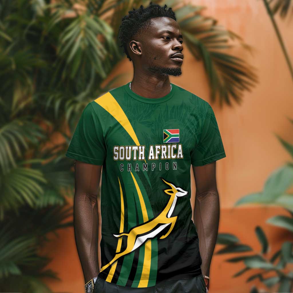 South Africa WC2026 Personalized T-Shirt Springboks Champion Graphic Tee