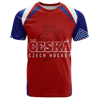 Czech Republic Ice Hockey Championship Lions T-Shirt Graphic Tee