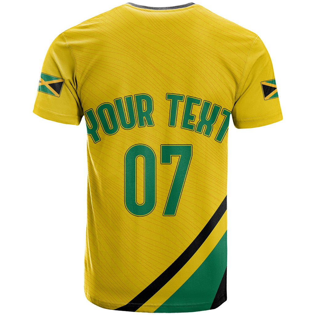 Personalised Jamaica Football T-Shirt Reggae Boyz Retro WC 1998 Inspired Graphic Tee