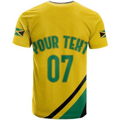 Personalised Jamaica Football T-Shirt Reggae Boyz Retro WC 1998 Inspired Graphic Tee