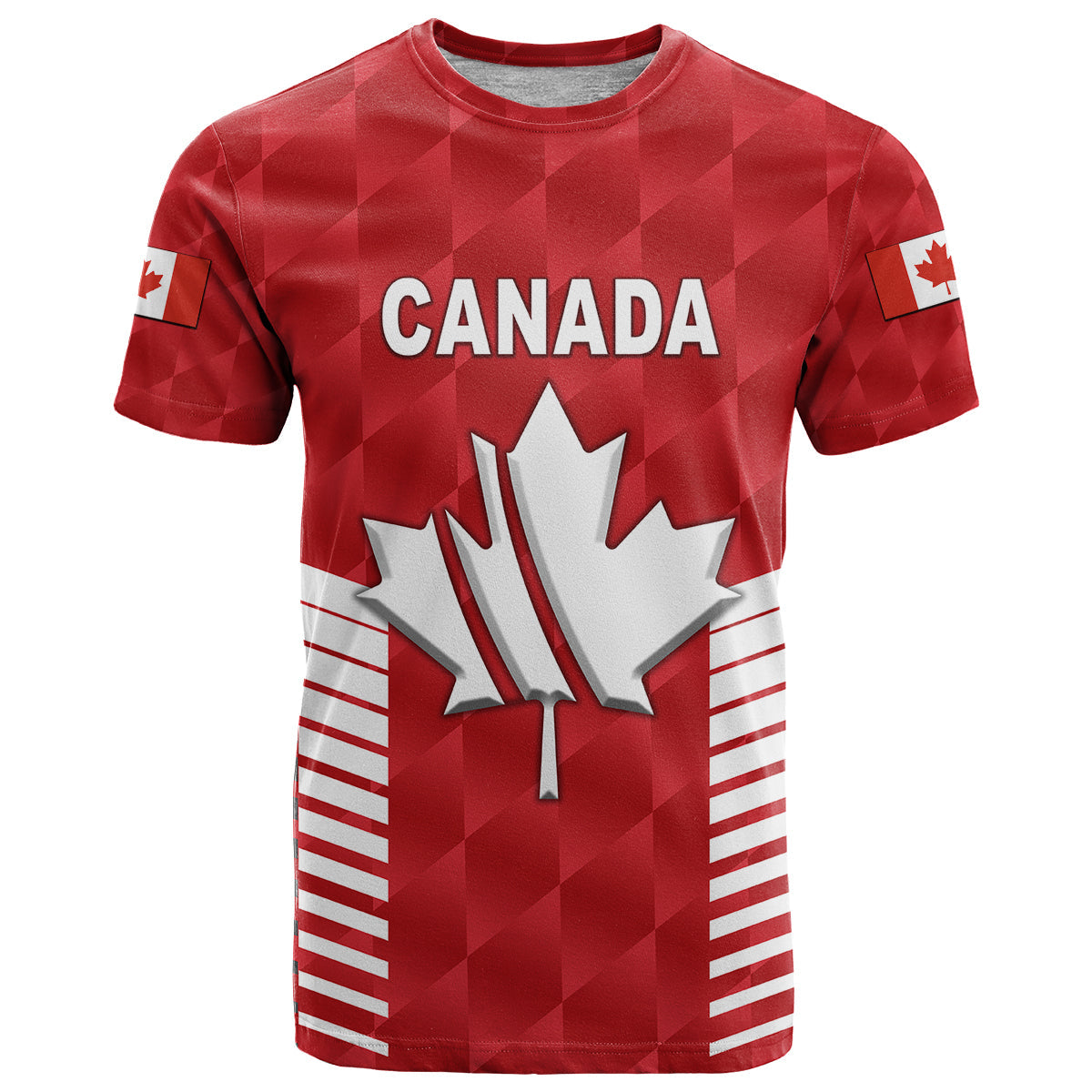 Custom Canada Cricket T-Shirt Maple Leaf Unique Style Red Graphic Tee