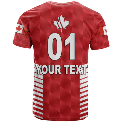 Custom Canada Cricket T-Shirt Maple Leaf Unique Style Red Graphic Tee