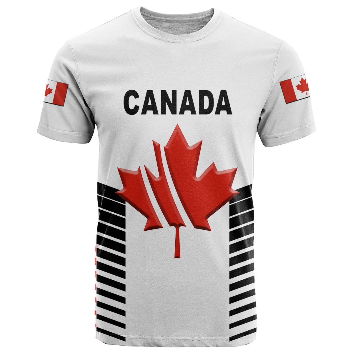 Custom Canada Cricket T-Shirt Maple Leaf Unique Style White Graphic Tee