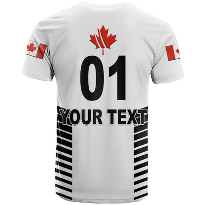 Custom Canada Cricket T-Shirt Maple Leaf Unique Style White Graphic Tee