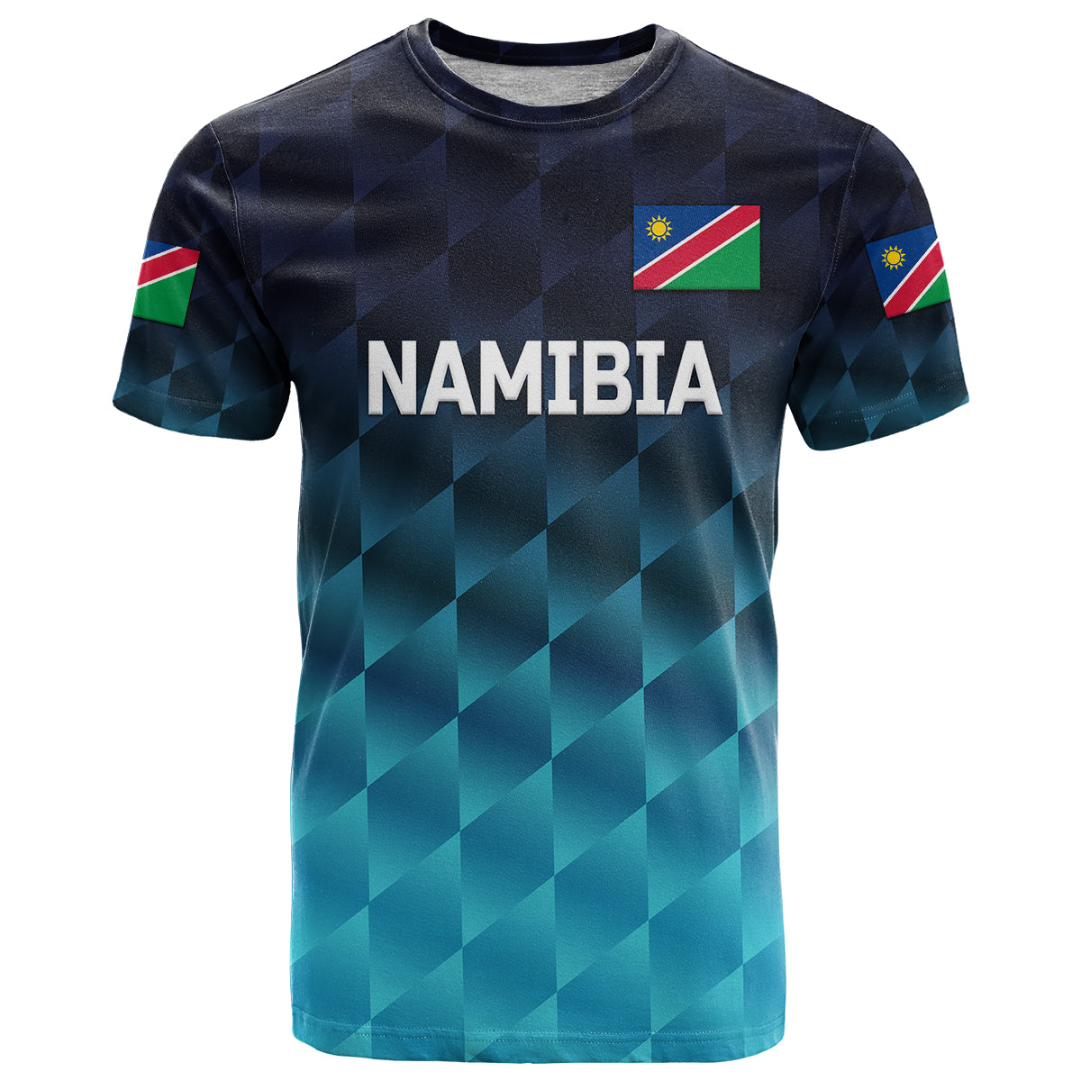 Custom Namibia Cricket T-Shirt Unique Style Blue Graphic Tee