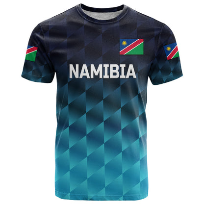Custom Namibia Cricket T-Shirt Unique Style Blue Graphic Tee